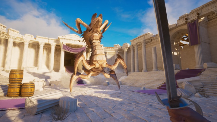 A boss fight against a corrupted Atlantean creature